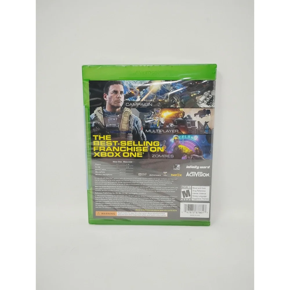 Call of Duty Infinite Warfare Xbox One FPS Military Shooter Zombies New Disc